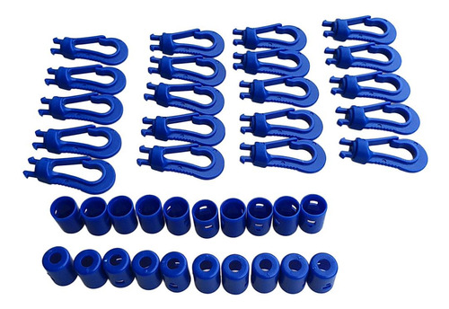 5 Ganchos Duraderos Para Amarrar Cuerdas Elásticas 5 Piezas