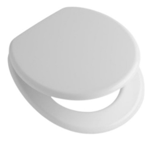 Tabla Asiento Universal P/inodoro Redondo Mdf Blanca H.pvc