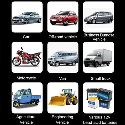Cargador De Bateria Inteligente Carro O Moto 12v 6a Portatil