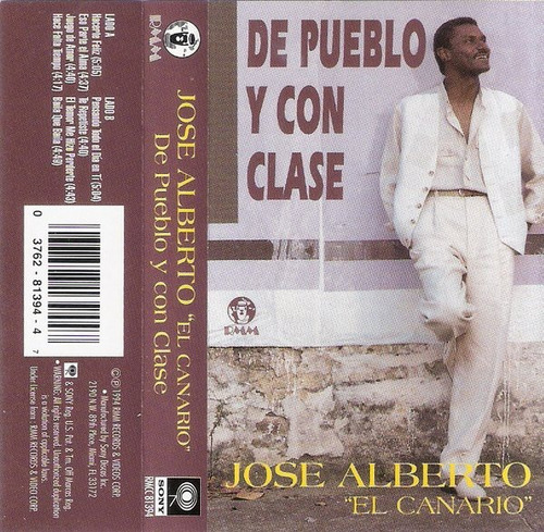 Cassettes Jose Alberto El Canario ( De Pueblo Y Con Clase)