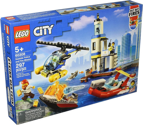 Lego City Patrulha Costeira Missão De Combate Ao Fogo 60308