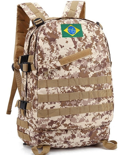 Mochila Assault Tatica Militar Urbana Oxford City Rock Cor Desert Digital 022