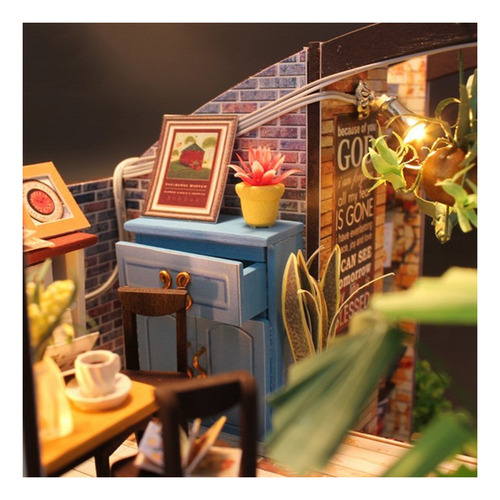 1:24 Diy Time Travel Coffee Kit De Casa De Muñecas En Y