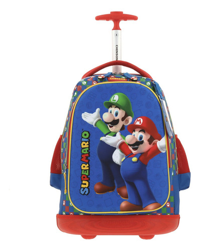 Mochila Grande Chenson Baston Mario Con Luigi Armin Mb65971-9