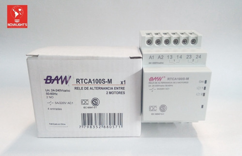 Relé De Alternancia Entre Dos Motores Baw Rtca100s-m