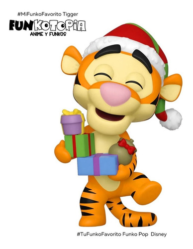 Imagen 1 de 2 de Funko Pop - Disney: Tigger/tigre Navidad - Pop 1130