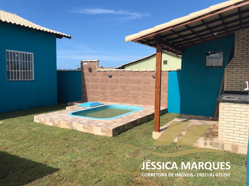 Imagem 2 de 10 de Casa De 2 Quartos, Área Gourmet E Piscina Em Unamar - Jmc15