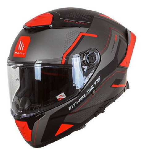 Casco Mt Thunder 4 Sv Jerk B5 Rojo