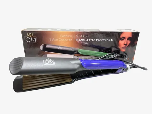 Plancha De Pelo Rizador De Cabello Profesional Om Ancha