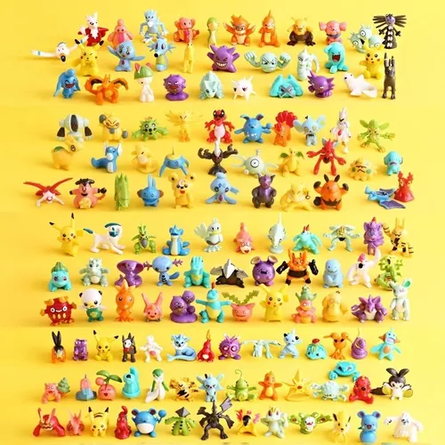 Kit de 72 Bonecos Miniatura Lote Pokémon com Pikachu Incluso - Não Repete, Brinquedo  Pokemon Nunca Usado 45693769