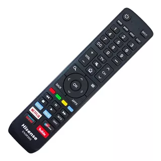 Control Remoto Hisense Smart Tv 4k Netflix Yt + Funda Y Pila