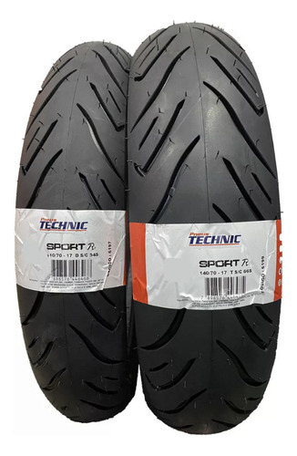 Pneu 110/70-17 + 140/70-17 Sport Technic Fazer Mt Cb