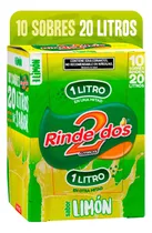 Comprar Jugo En Polvo Limón 10 Sobres 20 Litros - Rindedos 1 + 1