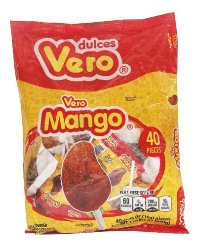 Dulces Mexicanos:vero Mango Sabor Vero Ma - Kg a $3