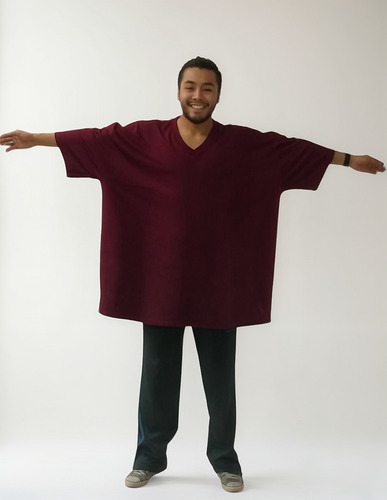 3xl,4xl,5xl,6xl Y 7xl En Cuello V Tallas Extras Color Liso
