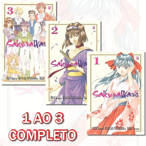Sakura Wars 1 Ao 3 - Completo! Mangá Jbc! Novo E Lacrado!