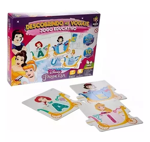 Jogo Dos NÚmeros Educativo Princesas Disney 30 NÚmeros - Mimo