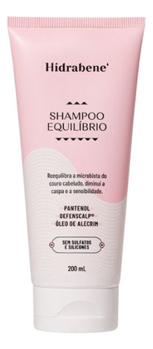 Shampoo Equilíbrio Hidrabene 200 Ml Diminui Caspa Equilibra