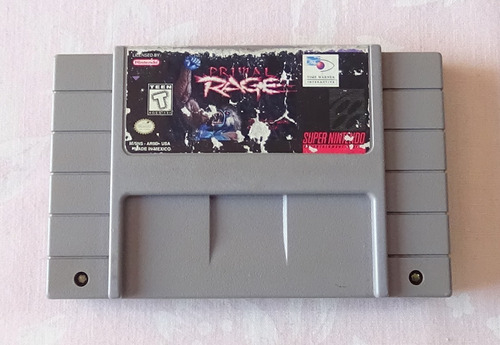 Primal Rage Juego Original Para Super Nintendo Snes 1995