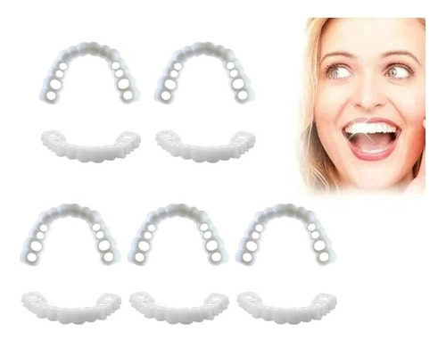 5×carilla Dental Sonrisa Perfecta Instantánea Diente Blancos