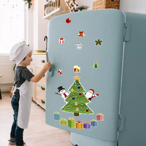 Adhesivos Magnéticos Duraderos Para Nevera, Regalo, Navidad