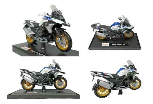 Moto Escala 1:18, Bmw R1250 Gs, 12.5cms De Largo, Maisto