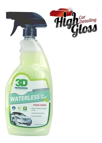 3d Waterless Car Wash 3/4l  Sist De Limpieza Sin Agua  Hg