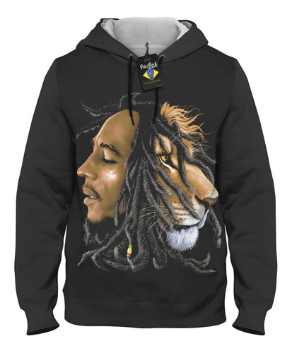 Blusa De Frio Moletom Bob Marley Leão - Blu0699