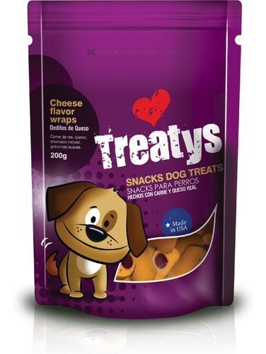 Snacks para perro Treatys sabor a carne de res y queso 200g