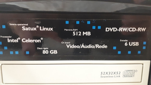 Computador Pc Intel Celeron 80gb 512mb + Multifuncional
