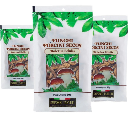 3x Funghi Porcini Seco Italiano Emporio Tartufi 50g