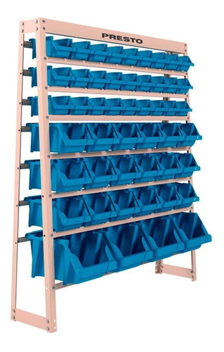 Kit Estante Organizador Com 49 Gavetas Azul 93016 Presto