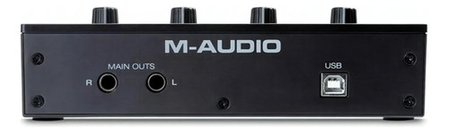 Interfaz de audio USB M-track Duo de 2 canales M-audio negra