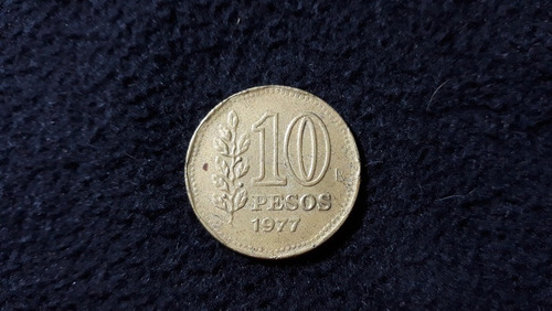 Moeda 10 Pesos Argentina 1977 (Usado)
