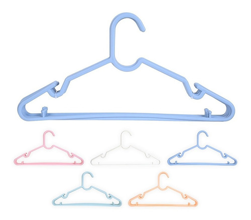 Imagem 1 de 2 de Conjunto 10 Cabides Miniso - Cor Azul