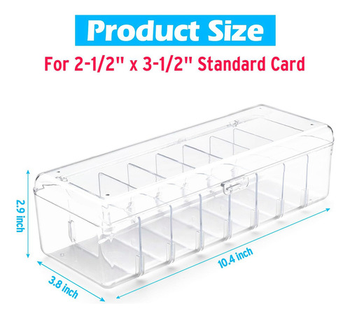 Caja De Almacenamiento De Tarjetas Coleccionables De 2 Pieza
