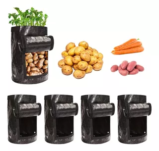 Bolsa Para Cultivo Papa Zanahoria Plantas 10 Galones 5 Pieza