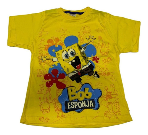 Camiseta Bob Esponja Desenho Blusa Infantil Maj605