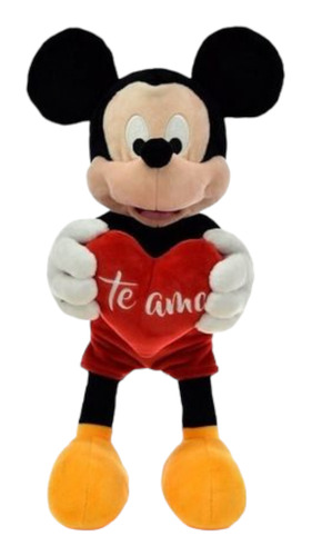 Mickey Mouse Peluche Con Corazon Te Amo Phi Phi Toys 45 Cm