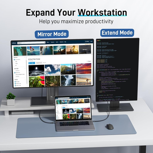 Cable Usb-c A Hdmi 4k 60hz Para Tv, Monitor O Proyector Negro