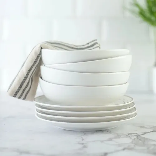 Set De Vajilla 12 Piezas Porcelana Premium Tornado Volf C Cuotas