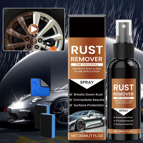 Eliminador De Óxido R Para Coches, 30 Ml Con Esponja Y Paño