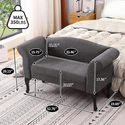 Easy Assembly Loveseat Small Sofa Couch Two-seater Sofa  Vva