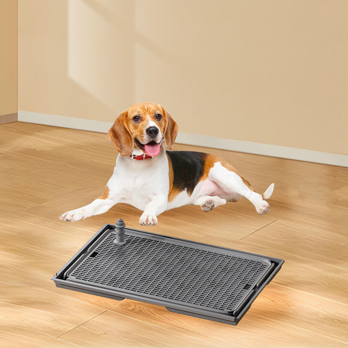 Pee Dog Toilet Puppy Pee Pad Grades De Malha À Cinza Escuro