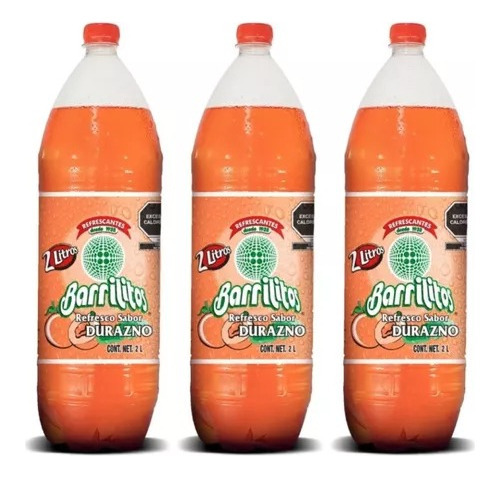 Pack De 6 Refrescos Barrilitos 2 Litros Durazno