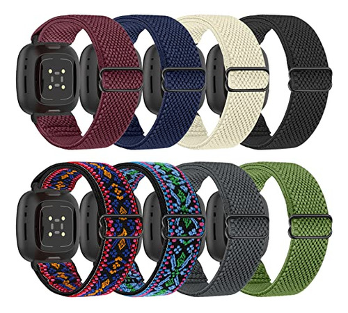 8 Pack Adjustable Nylon Watch Bands Compatible With Fit...