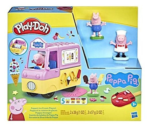 Play-doh Peppa's Ice Cream Playset Con Camion De Helados, Fi