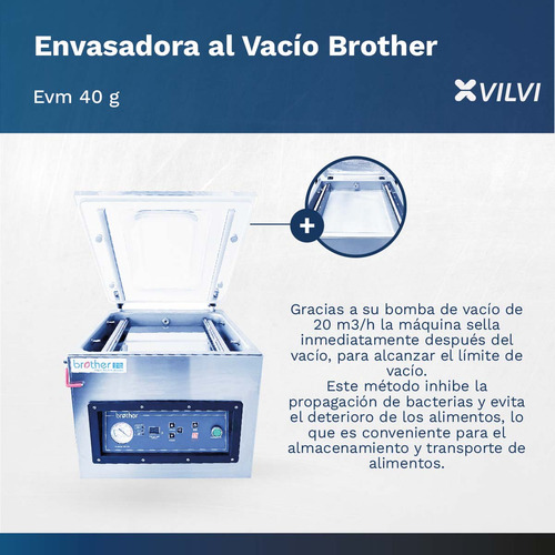 Envasadora Vacío Selladora Industrial Brother Bro-evm40g