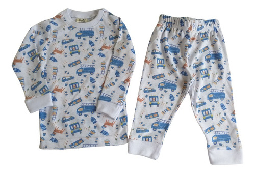Pijama Para Bebé Algodón Autitos