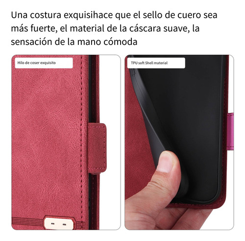 Funda De Piel Para Vivo V40 Lite 5g/v50, 5g/y39 5g, Funda De Piel Retro Tipo Cartera Con Tapa